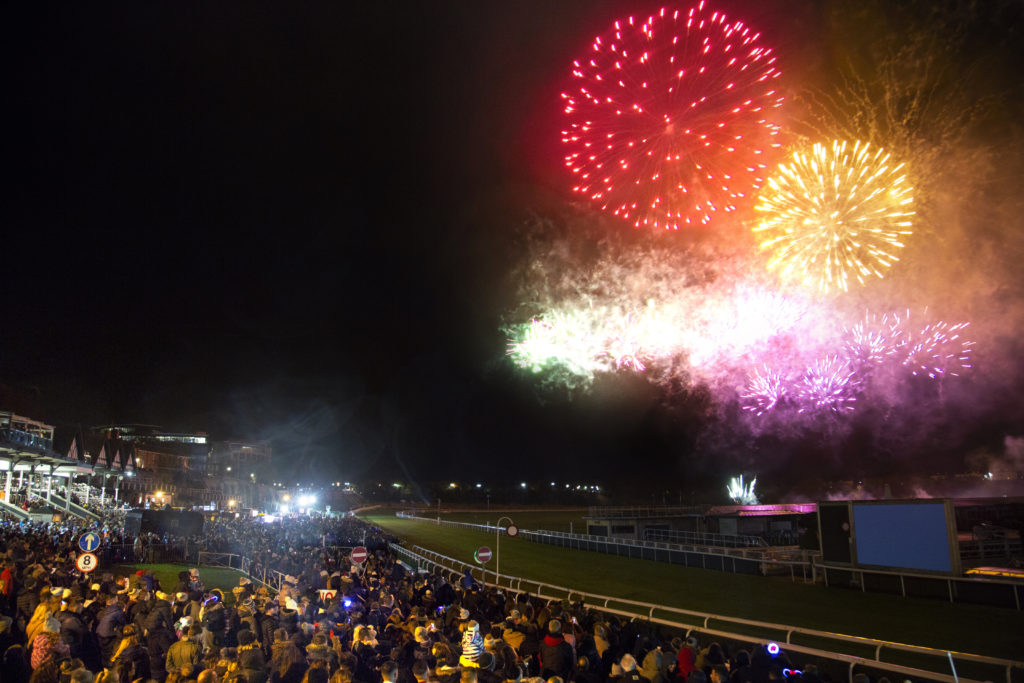 Thousands enjoy the Fireworks at Chester Racecourse CH1ChesterBID